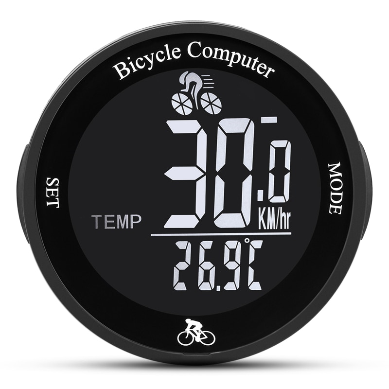 Wireless Bike Computer Waterproof Bicycle Odometer LCD Screen Cycling Speedometer Mountain Bicycle Speed Meter